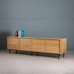 Solid Oak Tv Stand, Sideboard, Credenza, Media Unit - Koda - thumbnail 4