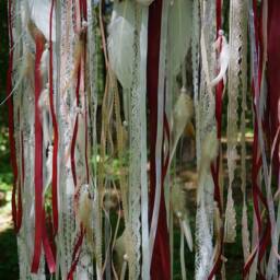 Wedding Flowers Dream Catchers Set, Boho Wedding Decorations, Dream Catcher Wall Hanging, Bohemian Room Decor, Wall Hanging - thumbnail 4