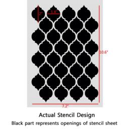 Moroccan Stencils Template For Crafting Canvas Diy Decor Wall Art Furniture #2 - thumbnail 2