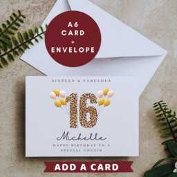 Personalised Cousin 16Th Birthday Candle Gift Card Hamper Cards B - thumbnail 3
