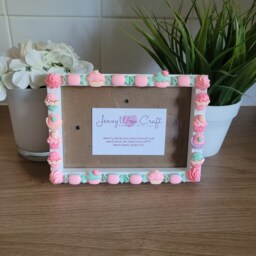 Pink Cakes & Candy Resin Decals Deep Box Photo Frame 4 X 6 Inches - thumbnail 3