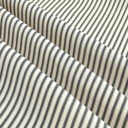 Blue Ticking Stripe Cushion Cover Hampton's Style Cotton Pillow - thumbnail 4