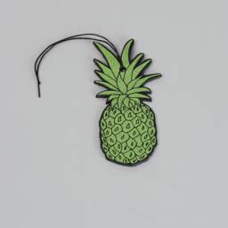 Leather Pineapple Ornament - Novelty Handmade Bauble Trinket Tree Decoration Weird & Wacky - thumbnail 2