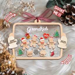 Custom Family Christmas Ornament, Gingerbread Grandma's Perfect Batch, Grandparents Gift, Keepsake - thumbnail 2