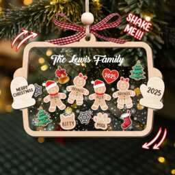 Custom Family Christmas Ornament, Gingerbread Grandma's Perfect Batch, Grandparents Gift, Keepsake - thumbnail 3