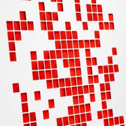 Wall Art, Cross Stitch, Modern Reinterpretation, Wall Sculpture, Painted By Hand - thumbnail 2
