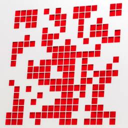 Wall Art, Cross Stitch, Modern Reinterpretation, Wall Sculpture, Painted By Hand - thumbnail 3