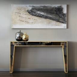 Mapa Burl Veneer Console Table Modern Hallway Decor - thumbnail 2