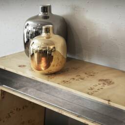 Mapa Burl Veneer Console Table Modern Hallway Decor - thumbnail 3