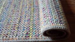 Handmade Wool Area Rug, Colorful Accent Weave - thumbnail 1