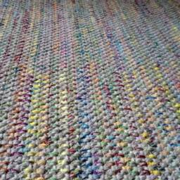 Handmade Wool Area Rug, Colorful Accent Weave - thumbnail 2