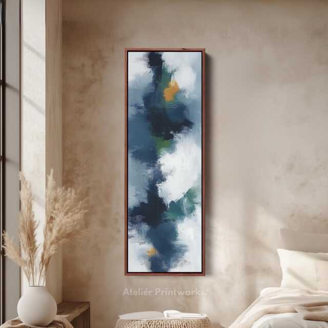Vertical Abstract Art Long Narrow, Tall Slim Wall Art, Wall Art, Tall Skinny Big V0049