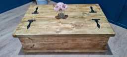 Rustic Reclaimed Wood Coffee Table With Storage - Bespoke Sizes Available. Please Read Below - thumbnail 1
