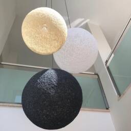 3 Large Globes Pendant Lights, Chandeliers & Pendant Globe Lamps, Chandelier - Sphere - 16, 20 & 24 - thumbnail 2