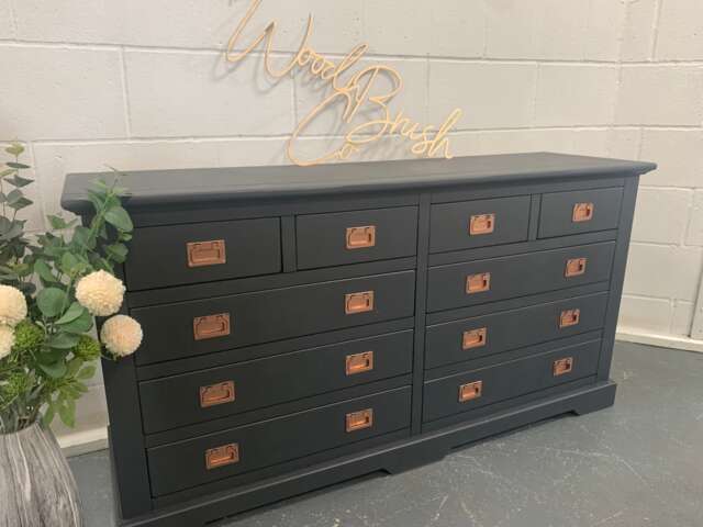 Double Large Chest Of Drawers Ash & Copper Merchant - image 1