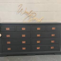 Double Large Chest Of Drawers Ash & Copper Merchant - thumbnail 3