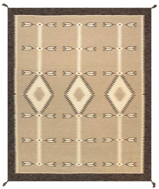 Custom Southwest Wool Kilim Rug Handwoven Tribal Design, Navajo Kilim Runner - image 1