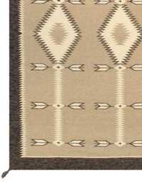Custom Southwest Wool Kilim Rug Handwoven Tribal Design, Navajo Kilim Runner - thumbnail 3