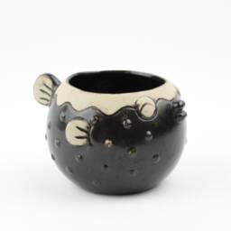 Blow Fish Pottery Planter Succulent, Air Plant, Or Pen Holder - thumbnail 2