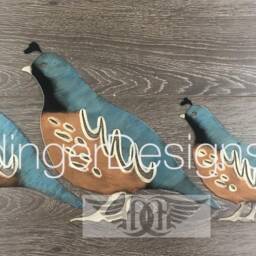 Quail Family Metal Wall Decor - thumbnail 2