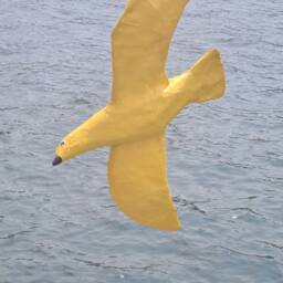Paper Mache Seagull, Clarice. Hanging Paper Sculpture, Original Home Decor - thumbnail 3