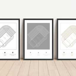 St. James' Park Stadium Print Newcastle United Contemporary Design - thumbnail 3