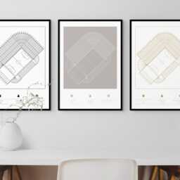 St. James' Park Stadium Print Newcastle United Contemporary Design - thumbnail 2
