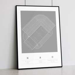 St. James' Park Stadium Print Newcastle United Contemporary Design - thumbnail 1