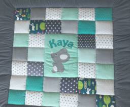 Baby Blanket, Quilt, Patchwork Crawling Children's Blanket Mouse Available Immediately