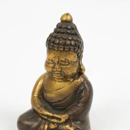 Brass Three Wise Buddha - Set Of 3, 3.1 Inch Unique Figurine, Sculpture, Meditation, Spiritual, Outdoor Decor, Handmade, Home Gifts - thumbnail 4