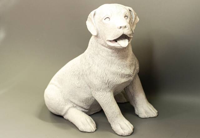 Rottweiler Statue Unpainted Dog Memorial Ready To Paint Garden Sculpture Pet Unique Funeral Keepsake Grave Decor Figurine Yard Outdoor