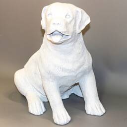 Rottweiler Statue Unpainted Dog Memorial Ready To Paint Garden Sculpture Pet Unique Funeral Keepsake Grave Decor Figurine Yard Outdoor - thumbnail 2