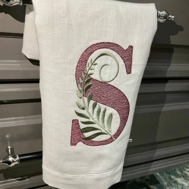 Elevate Your Bathroom With Embroidered Linen Hand Towels Shop Now