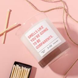 Godparents Gift. Couple Godparents Proposal. Going To Be A Godparent. Candle Gift Cheeky Godparent - thumbnail 1