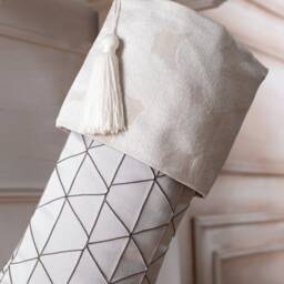 Luxury Damask Christmas Stockings in Shades Of Silver - thumbnail 3
