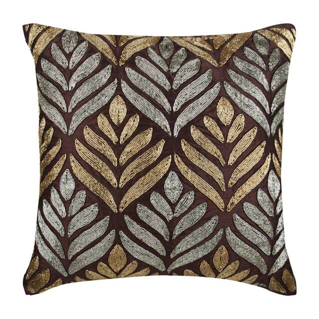 "Designer Lattice, Trellis, Lotus Toss Cushion 16""x16" - image 1