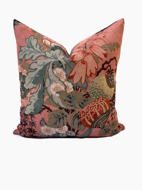 Thibaut Fairbanks Savoy Collection Anna French Salmon Cushion Cover Pillow - image 1