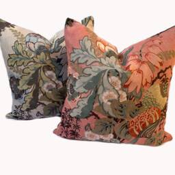 Thibaut Fairbanks Savoy Collection Anna French Salmon Cushion Cover Pillow - thumbnail 3