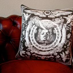 Bliss Pillow - Black/Ivory - thumbnail 2