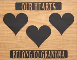 11x14 Grandma Mat Insert Collage For Picture Frame - Not Included - Grandpa, Nana, Nanny, Gigi, Memaw, Meemaw, Mimi, Papa, Oma, Opa, Bobo - thumbnail 1
