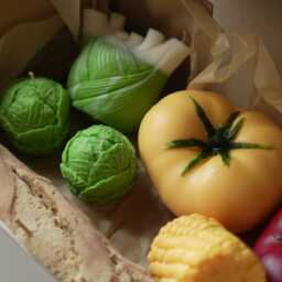 Set Of Vegetable Candles - Handmade Soy Kitchen Decor Unscented - thumbnail 3