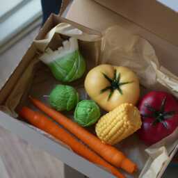 Set Of Vegetable Candles - Handmade Soy Kitchen Decor Unscented - thumbnail 4