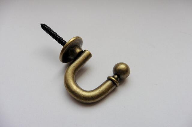 Mini Round Metal Curtain Wall Towel Hooks Coat Hanger - Bronze/Antique Gold 30mm/35mm/45mm - Pack Of 2 - image 1