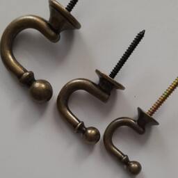 Mini Round Metal Curtain Wall Towel Hooks Coat Hanger - Bronze/Antique Gold 30mm/35mm/45mm - Pack Of 2 - thumbnail 2