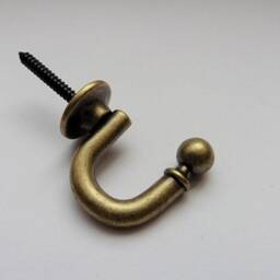 Mini Round Metal Curtain Wall Towel Hooks Coat Hanger - Bronze/Antique Gold 30mm/35mm/45mm - Pack Of 2 - thumbnail 3