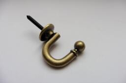 Mini Round Metal Curtain Wall Towel Hooks Coat Hanger - Bronze/Antique Gold 30mm/35mm/45mm - Pack Of 2