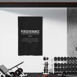 Perseverance Definition Flag - Motivational Gym Banner, Office Wall Art, Inspirational Decor, Never Give Up, Success Mindset, Fitness Decor - thumbnail 4