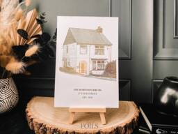 Personalised Address Foil Print, First Home Housewarming Gift For Couple, Our Rose Gold Print - thumbnail 1