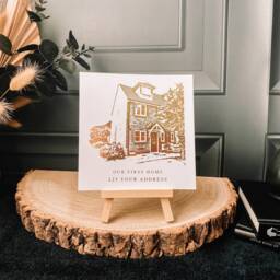 Personalised Address Foil Print, First Home Housewarming Gift For Couple, Our Rose Gold Print - thumbnail 3