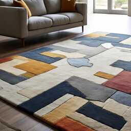 Hand Knotted Wool Oushak Rug, Geometric Star, Neutral Brown - thumbnail 3